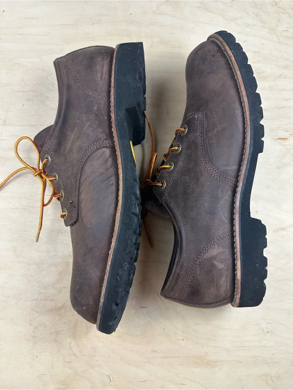 L.L. Bean Men's Brown Leather Work Oxford